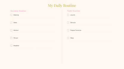 30-Day Summer Glow-Up Challenge Planner™ | Self-Care, Fitness, Wellness & Confidence Digital Workbook