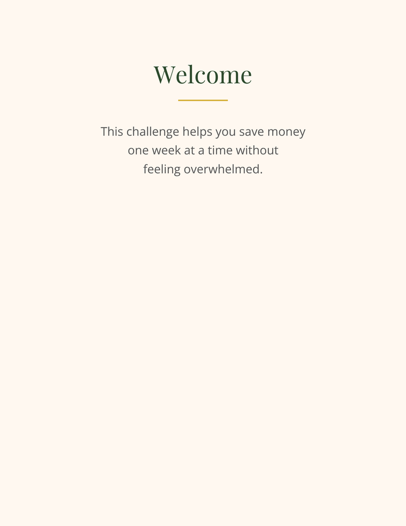 52-Week Savings Challenge Bundle | Cash Saving Tracker, Budget Planner & Money Goal Workbook Printable