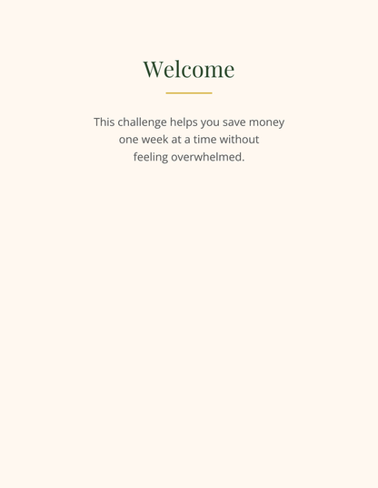 52-Week Savings Challenge Bundle | Cash Saving Tracker, Budget Planner & Money Goal Workbook Printable
