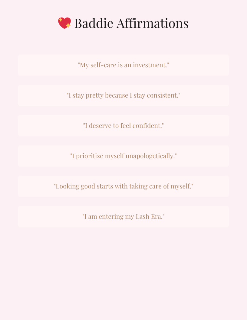 Lash Era™ | Mini Lash Maintenance Planner & Lash Tracker