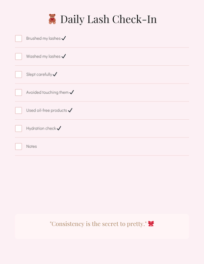Lash Era™ | Mini Lash Maintenance Planner & Lash Tracker