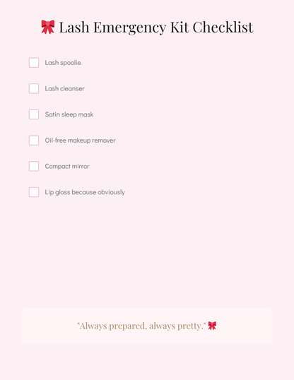 Lash Era™ | Mini Lash Maintenance Planner & Lash Tracker