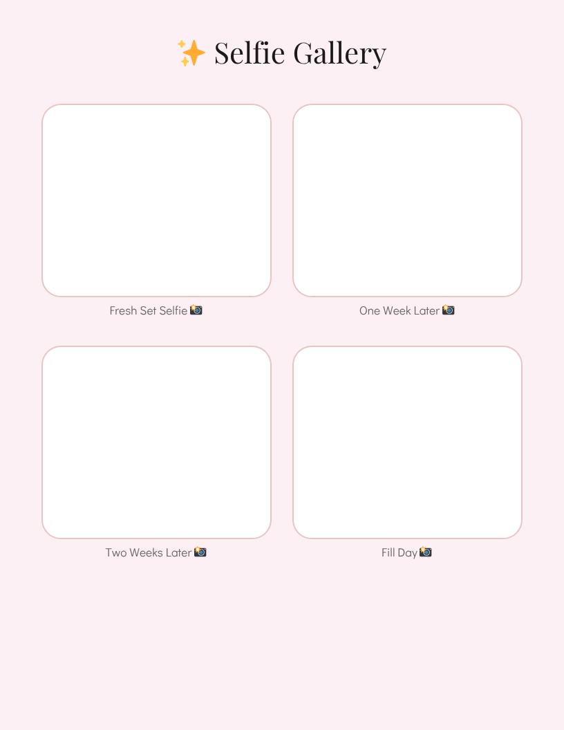 Lash Era™ | Mini Lash Maintenance Planner & Lash Tracker